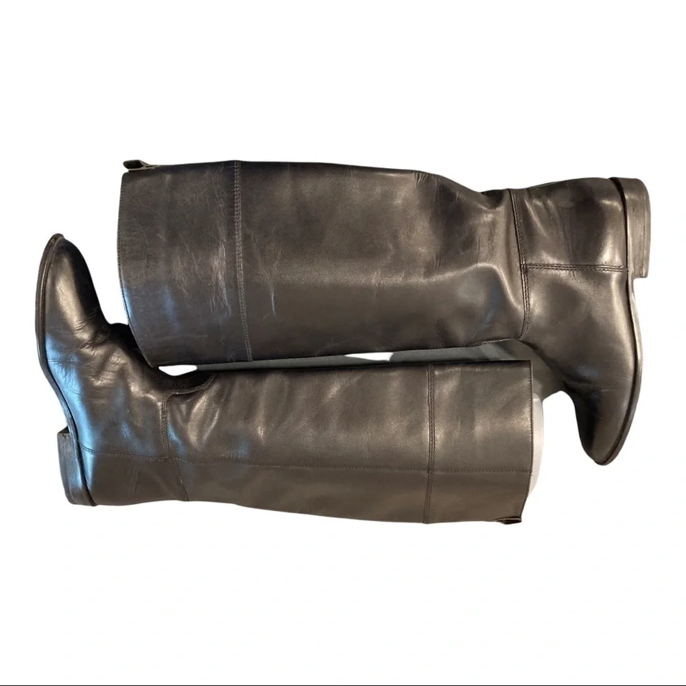 Calico sz 8 Blue Ribbon black leather riding boots